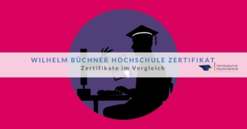 Illustration Wilhelm Büchner Hochschule Zertifikat