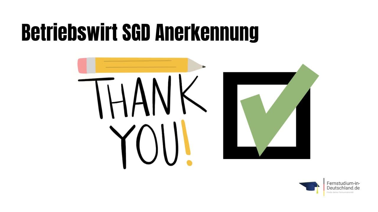 Betriebswirt SGD Anerkennung